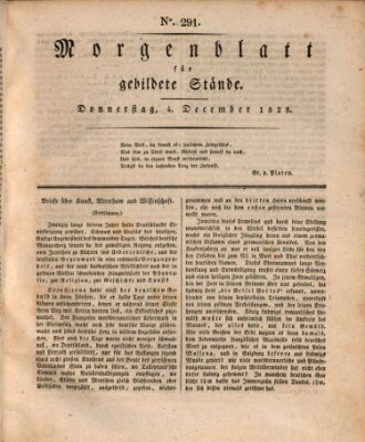 Morgenblatt für gebildete Stände Donnerstag 4. Dezember 1828