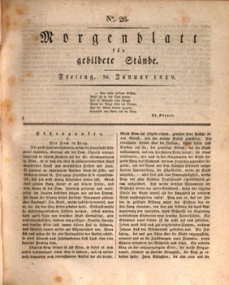 Morgenblatt für gebildete Stände Freitag 30. Januar 1829