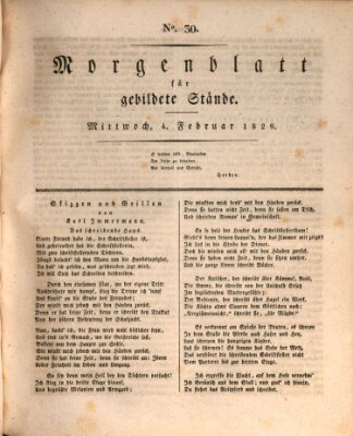 Morgenblatt für gebildete Stände Mittwoch 4. Februar 1829