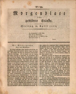 Morgenblatt für gebildete Stände Freitag 24. April 1829