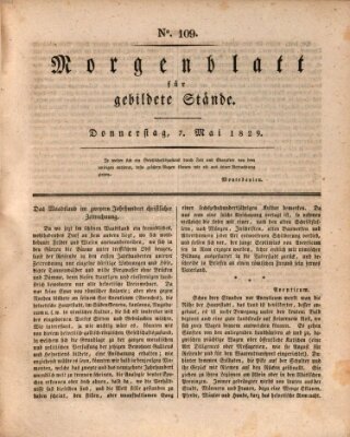 Morgenblatt für gebildete Stände Donnerstag 7. Mai 1829