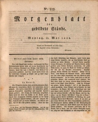 Morgenblatt für gebildete Stände Montag 11. Mai 1829