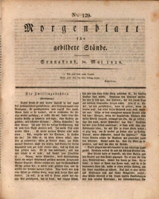 Morgenblatt für gebildete Stände Samstag 30. Mai 1829