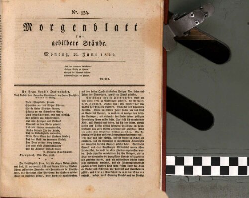 Morgenblatt für gebildete Stände Montag 29. Juni 1829