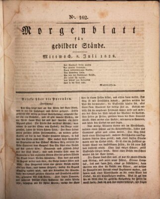 Morgenblatt für gebildete Stände Mittwoch 8. Juli 1829