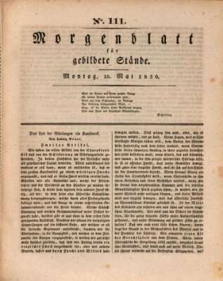 Morgenblatt für gebildete Stände Montag 10. Mai 1830