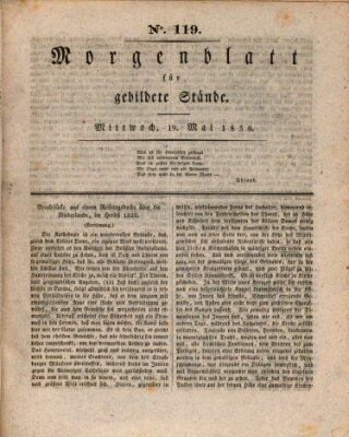 Morgenblatt für gebildete Stände Mittwoch 19. Mai 1830