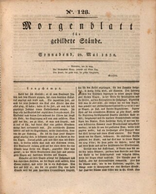 Morgenblatt für gebildete Stände Samstag 29. Mai 1830