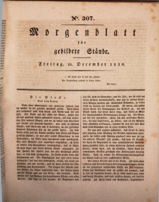 Morgenblatt für gebildete Stände Freitag 24. Dezember 1830