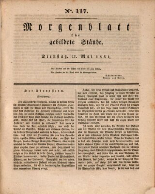 Morgenblatt für gebildete Stände Dienstag 17. Mai 1831