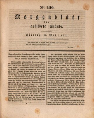 Morgenblatt für gebildete Stände Freitag 20. Mai 1831