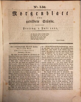 Morgenblatt für gebildete Stände Freitag 1. Juli 1831