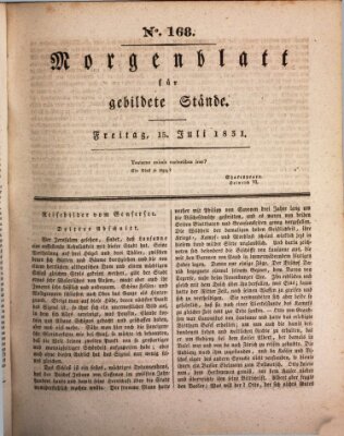 Morgenblatt für gebildete Stände Freitag 15. Juli 1831