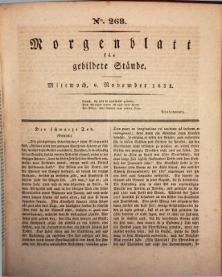 Morgenblatt für gebildete Stände Mittwoch 9. November 1831