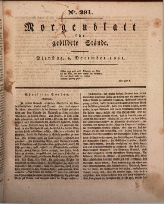 Morgenblatt für gebildete Stände Dienstag 6. Dezember 1831