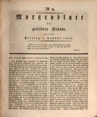 Morgenblatt für gebildete Stände Freitag 6. Januar 1832