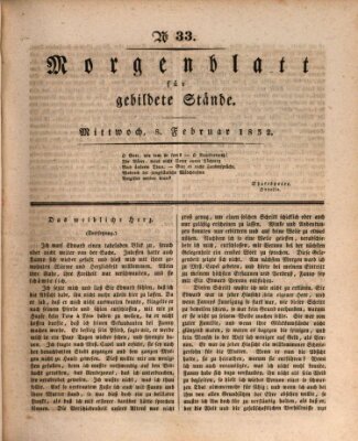 Morgenblatt für gebildete Stände Mittwoch 8. Februar 1832