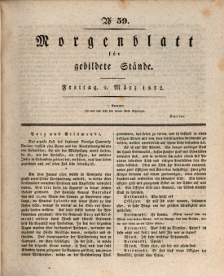 Morgenblatt für gebildete Stände Freitag 9. März 1832