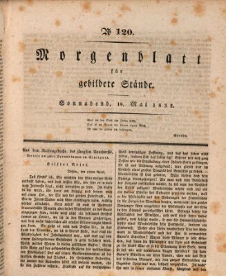 Morgenblatt für gebildete Stände Samstag 19. Mai 1832