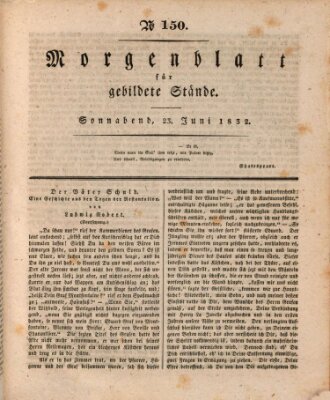 Morgenblatt für gebildete Stände Samstag 23. Juni 1832