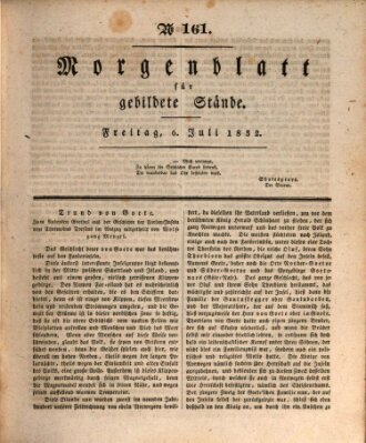 Morgenblatt für gebildete Stände Freitag 6. Juli 1832