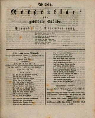 Morgenblatt für gebildete Stände Samstag 3. November 1832