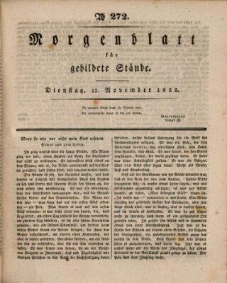 Morgenblatt für gebildete Stände Dienstag 13. November 1832