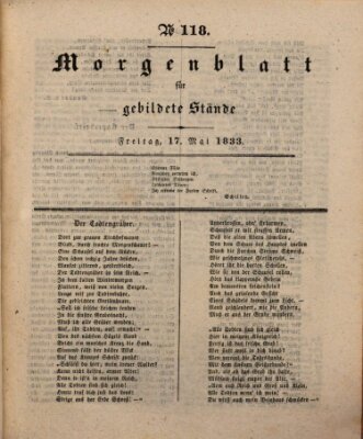 Morgenblatt für gebildete Stände Freitag 17. Mai 1833