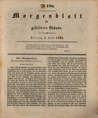 Morgenblatt für gebildete Stände Freitag 5. Juli 1833