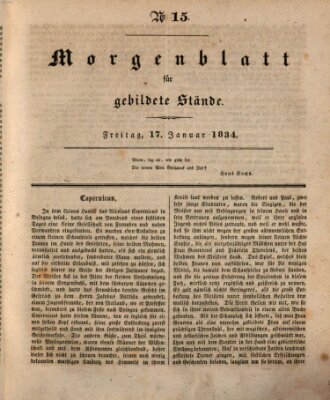 Morgenblatt für gebildete Stände Freitag 17. Januar 1834