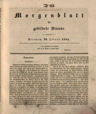 Morgenblatt für gebildete Stände Mittwoch 29. Januar 1834