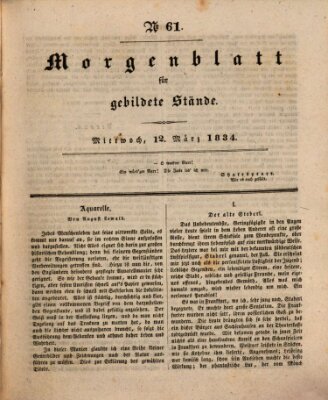 Morgenblatt für gebildete Stände Mittwoch 12. März 1834