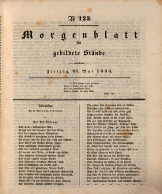 Morgenblatt für gebildete Stände Freitag 23. Mai 1834