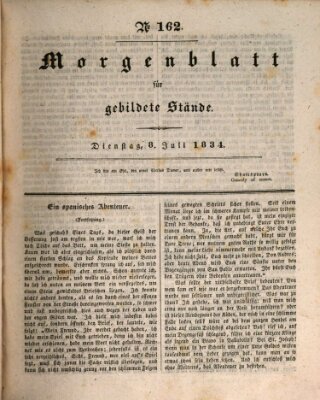 Morgenblatt für gebildete Stände Dienstag 8. Juli 1834