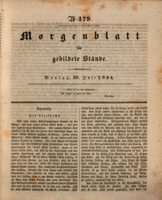 Morgenblatt für gebildete Stände Montag 28. Juli 1834