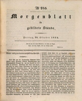 Morgenblatt für gebildete Stände Freitag 24. Oktober 1834