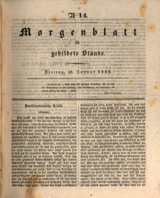 Morgenblatt für gebildete Stände Freitag 16. Januar 1835