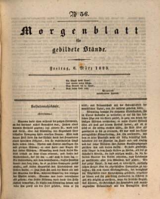 Morgenblatt für gebildete Stände Freitag 6. März 1835