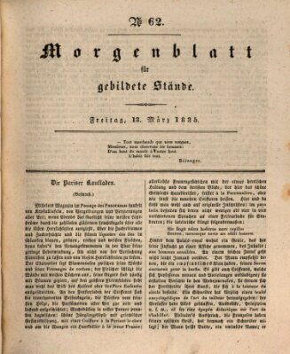 Morgenblatt für gebildete Stände Freitag 13. März 1835