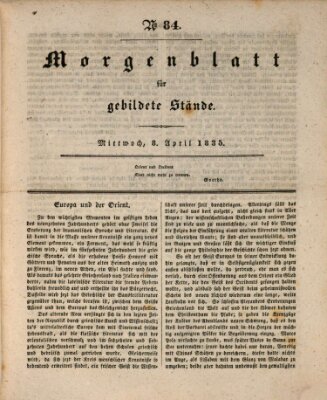 Morgenblatt für gebildete Stände Mittwoch 8. April 1835