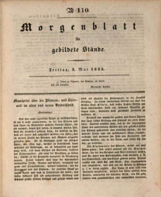 Morgenblatt für gebildete Stände Freitag 8. Mai 1835