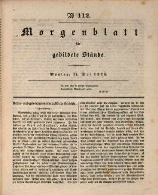 Morgenblatt für gebildete Stände Montag 11. Mai 1835