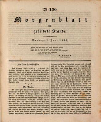 Morgenblatt für gebildete Stände Montag 1. Juni 1835