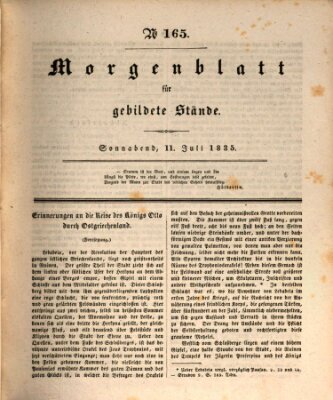 Morgenblatt für gebildete Stände Samstag 11. Juli 1835