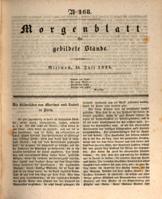 Morgenblatt für gebildete Stände Mittwoch 15. Juli 1835