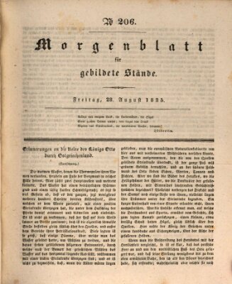 Morgenblatt für gebildete Stände Freitag 28. August 1835