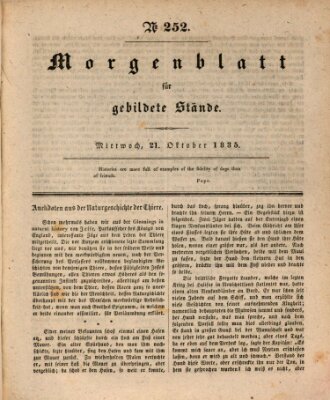 Morgenblatt für gebildete Stände Mittwoch 21. Oktober 1835