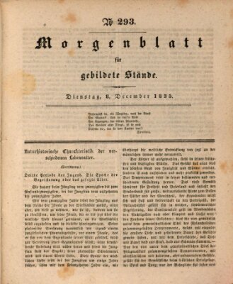 Morgenblatt für gebildete Stände Dienstag 8. Dezember 1835