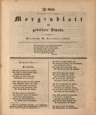 Morgenblatt für gebildete Stände Mittwoch 16. Dezember 1835