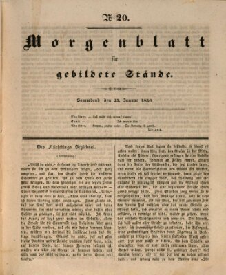 Morgenblatt für gebildete Stände Samstag 23. Januar 1836